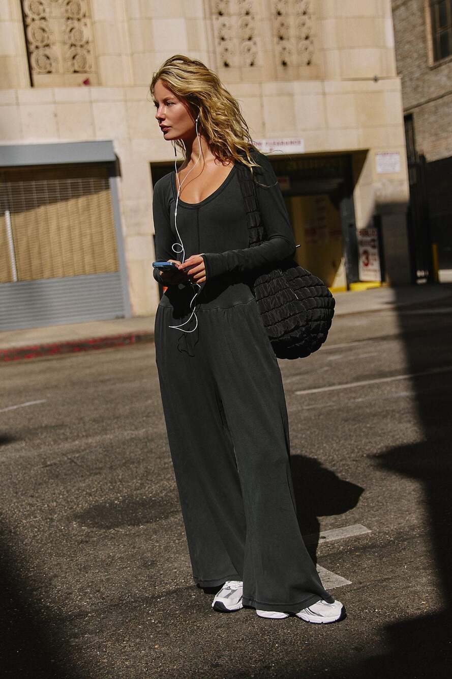 Hot Shot Wide-Leg Onesie